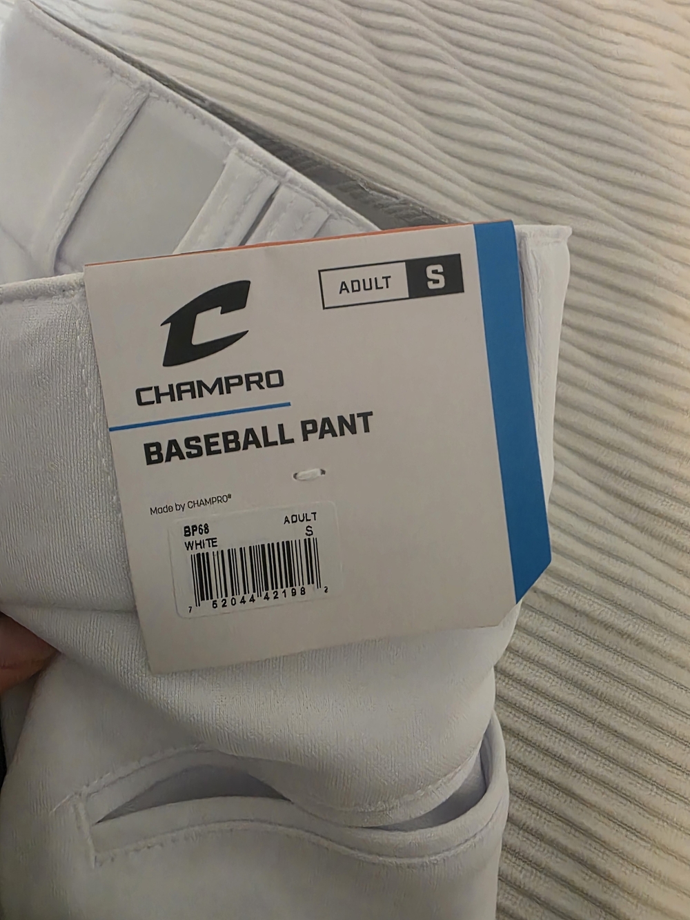 Champro Men's White Baseball Pants - Adult S